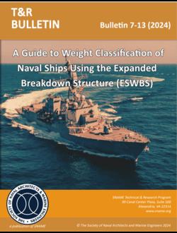 T&R Bulletin 7-13: A Guide To Weight Classification of Naval Ships Using the Expanded Work Breakdown Structure (ESWBS) (2024)
